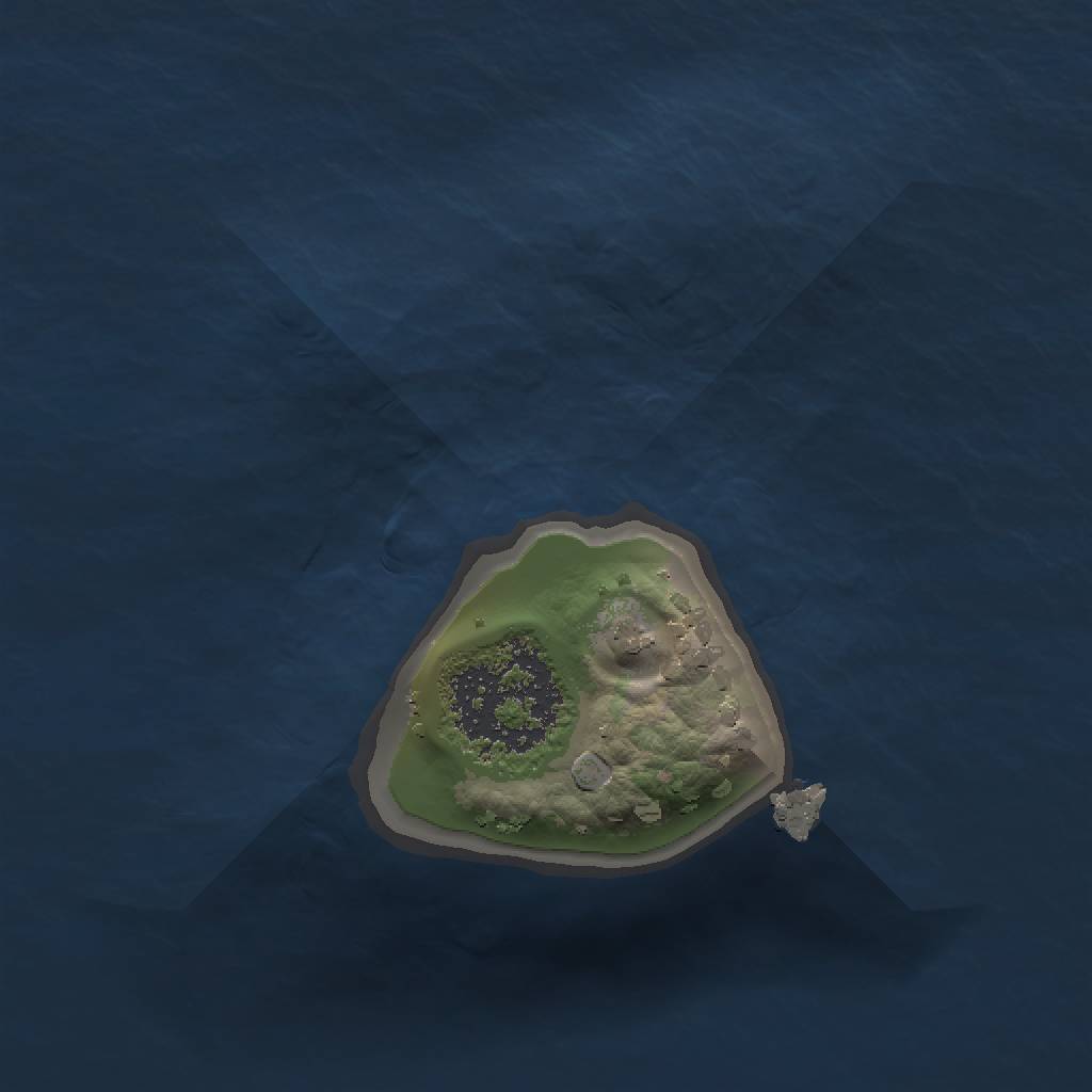 Rust Map: Procedural Map, Size: 1000, Seed: 584421075, 3 Monuments