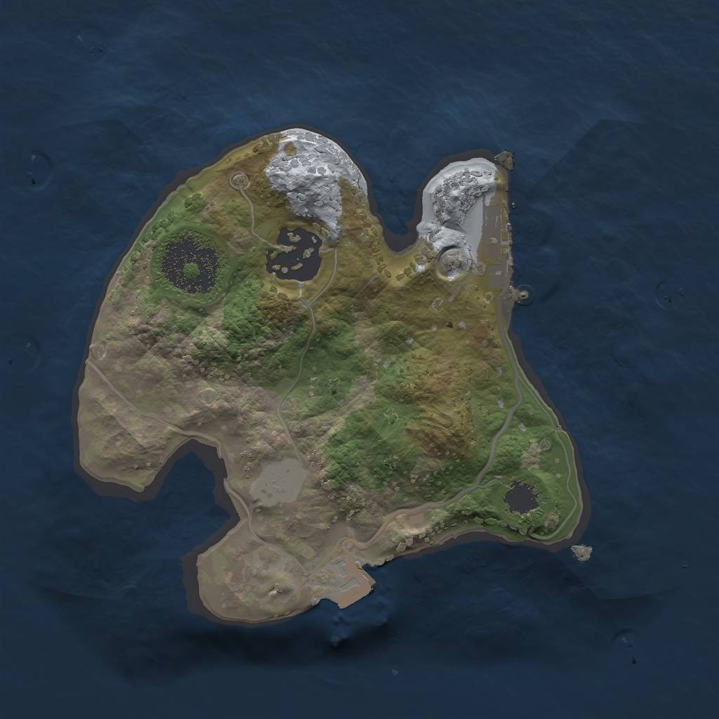 Rust Map: Procedural Map, Size: 1900, Seed: 428129266, 5 Monuments