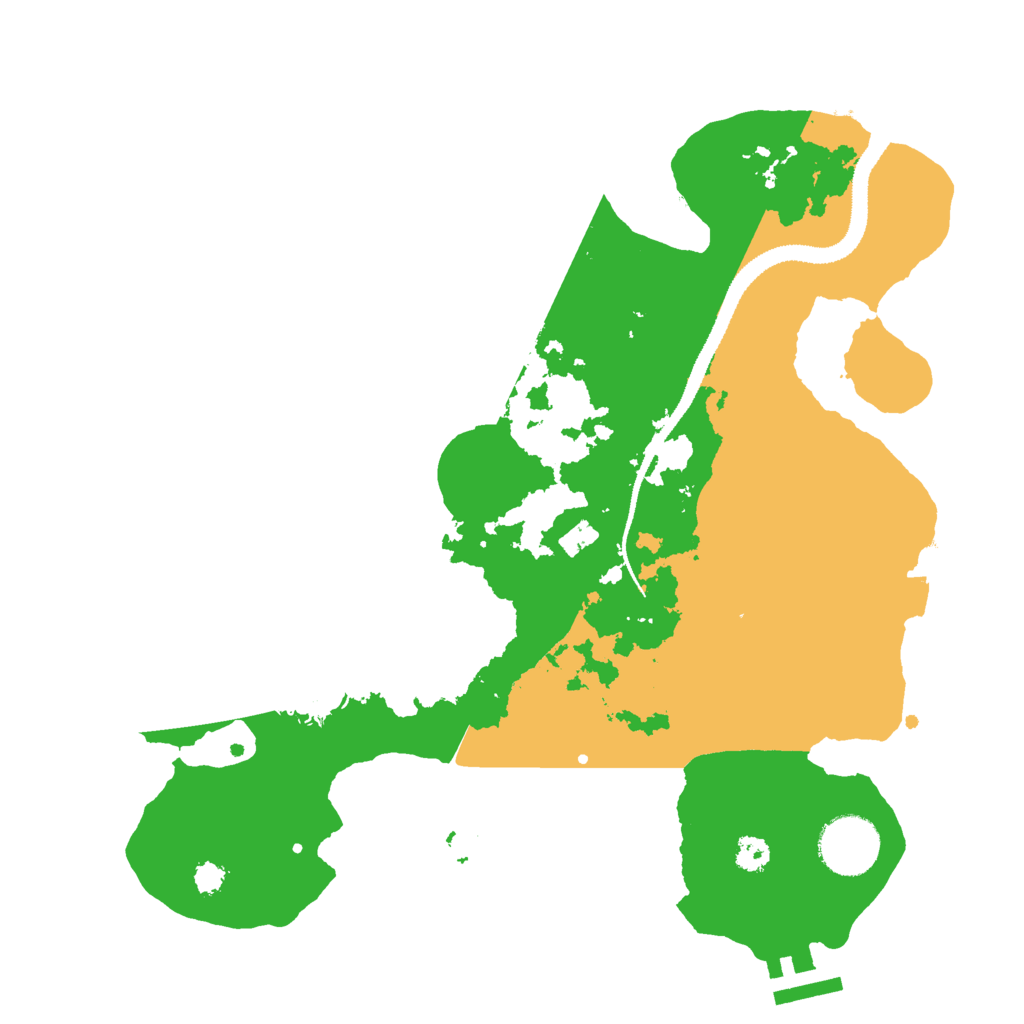 Biome Rust Map: Procedural Map, Size: 3000, Seed: 1207