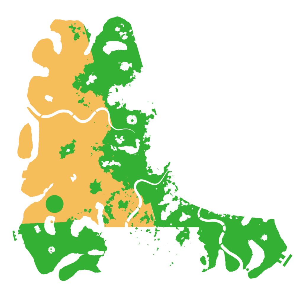 Biome Rust Map: Procedural Map, Size: 4500, Seed: 288793675