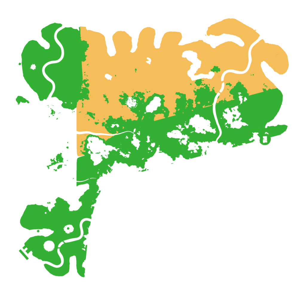Biome Rust Map: Procedural Map, Size: 5000, Seed: 617672355
