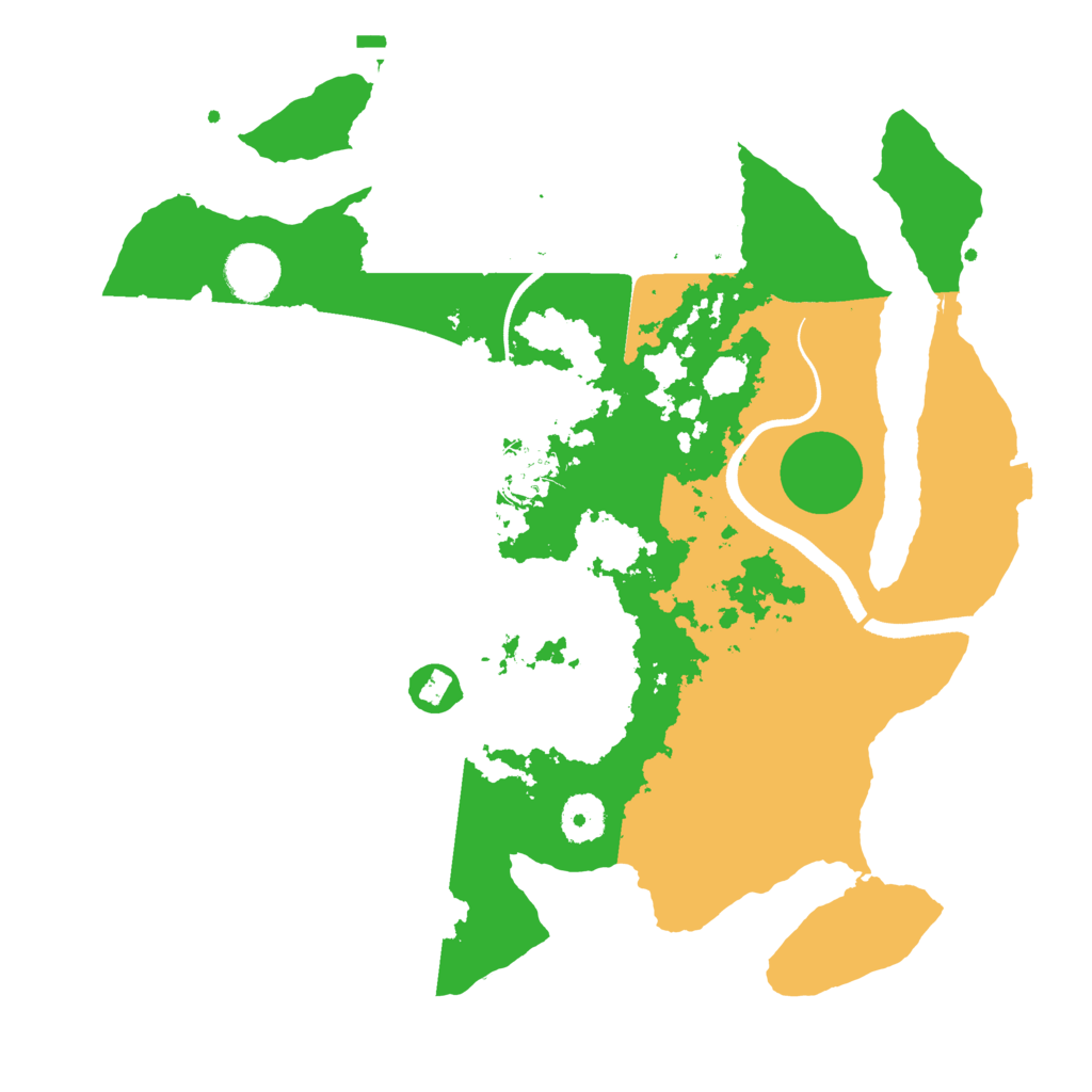 Biome Rust Map: Procedural Map, Size: 3500, Seed: 1201147125