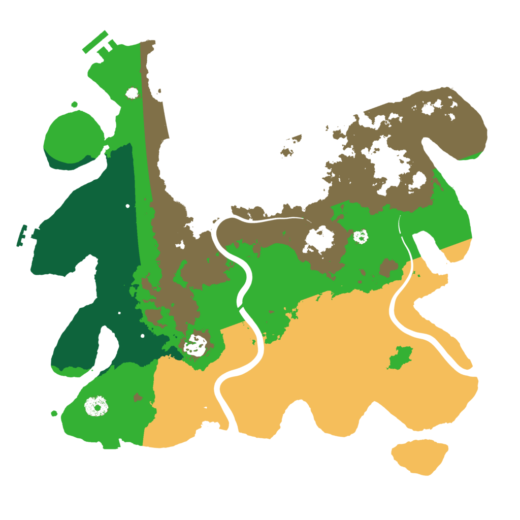 Biome Rust Map: Procedural Map, Size: 3500, Seed: 359452732