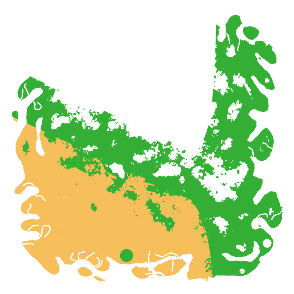 Biome Rust Map: Procedural Map, Size: 6000, Seed: 5005840