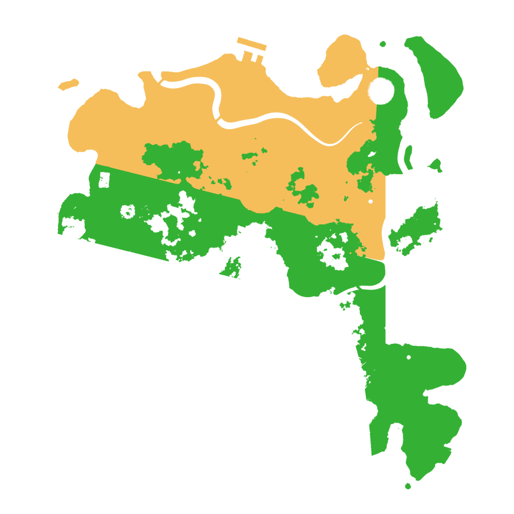Biome Rust Map: Procedural Map, Size: 3500, Seed: 242548176