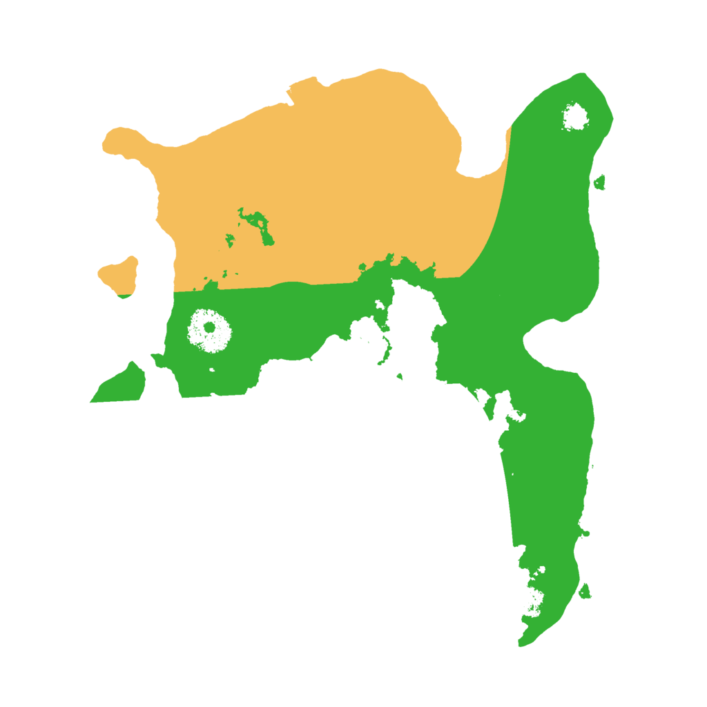 Biome Rust Map: Procedural Map, Size: 2500, Seed: 799709599