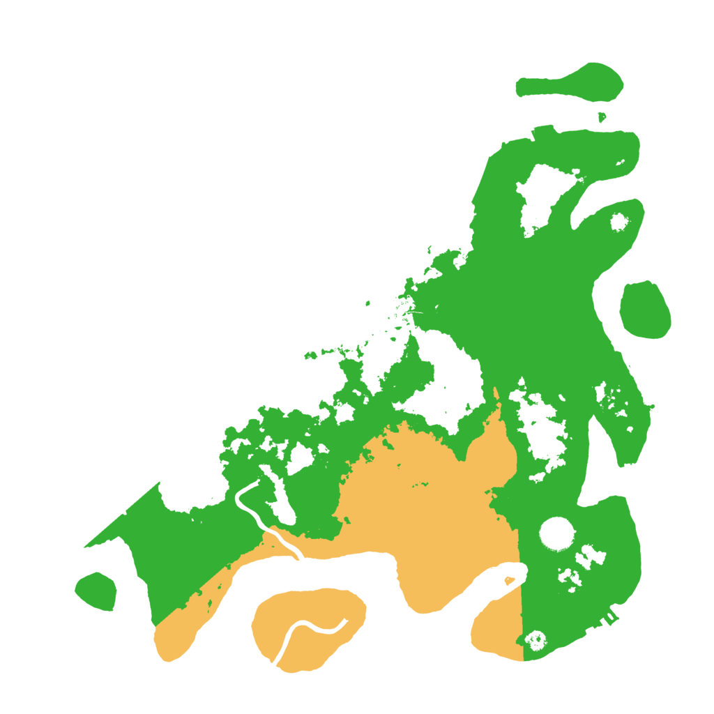 Biome Rust Map: Procedural Map, Size: 3700, Seed: 350