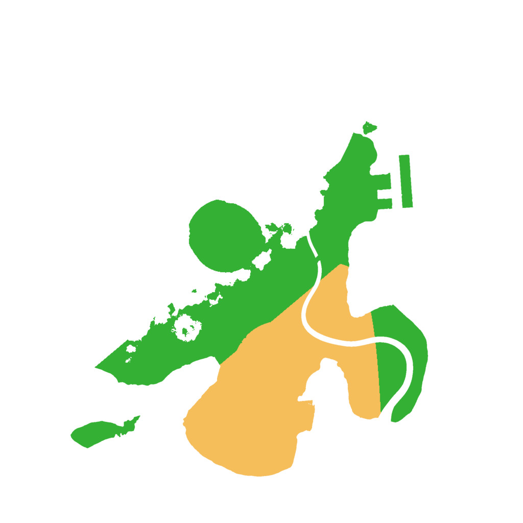 Biome Rust Map: Procedural Map, Size: 2000, Seed: 522723286