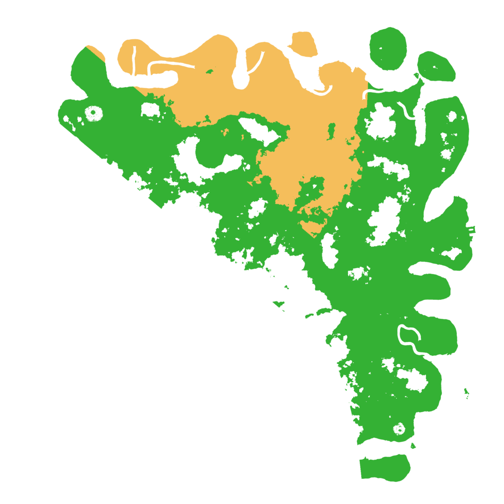 Biome Rust Map: Procedural Map, Size: 4500, Seed: 381031441