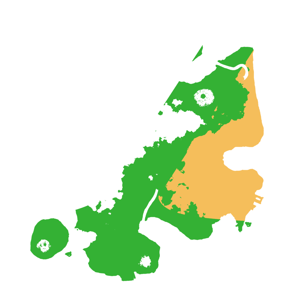 Biome Rust Map: Procedural Map, Size: 2500, Seed: 173555148