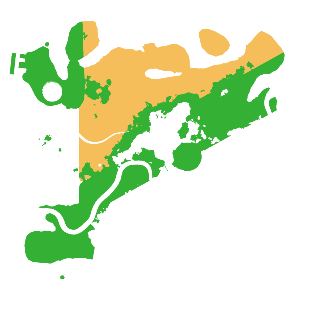 Biome Rust Map: Procedural Map, Size: 3000, Seed: 22725