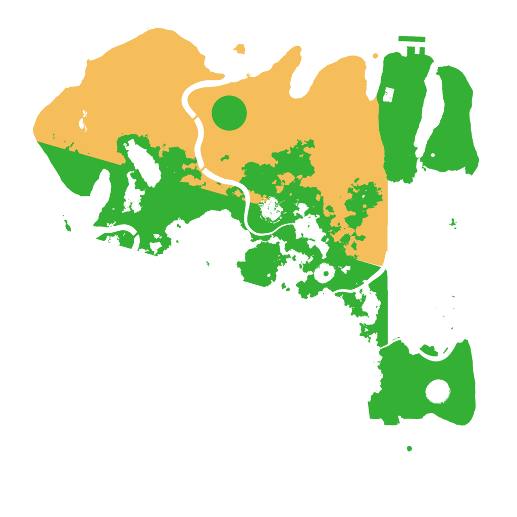Biome Rust Map: Procedural Map, Size: 3900, Seed: 93162768