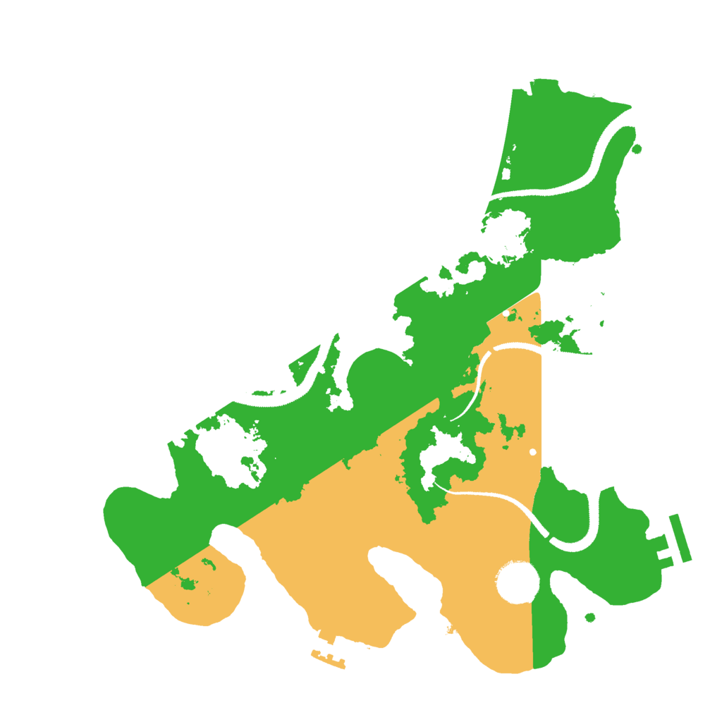 Biome Rust Map: Procedural Map, Size: 3000, Seed: 25686