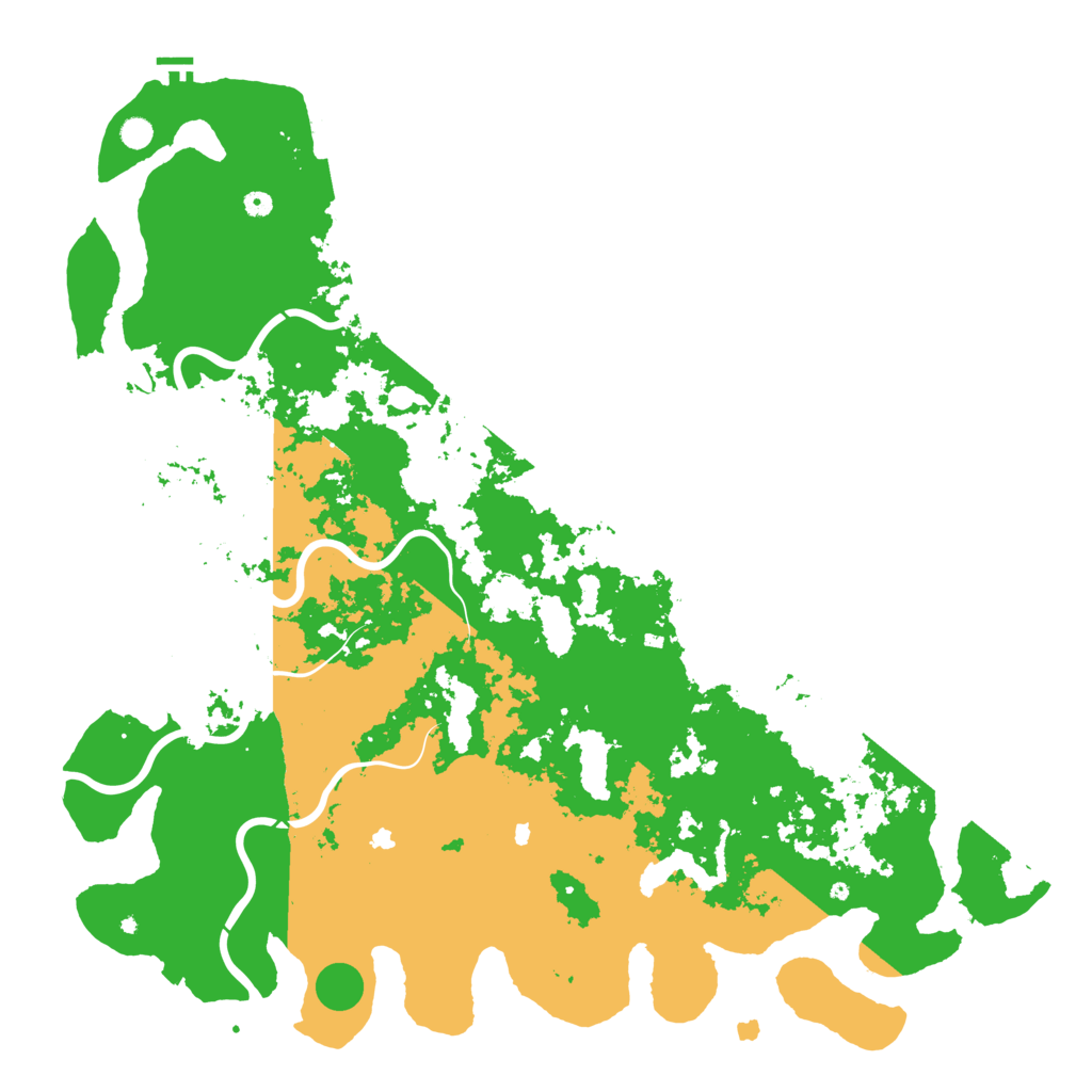 Biome Rust Map: Procedural Map, Size: 6000, Seed: 111004