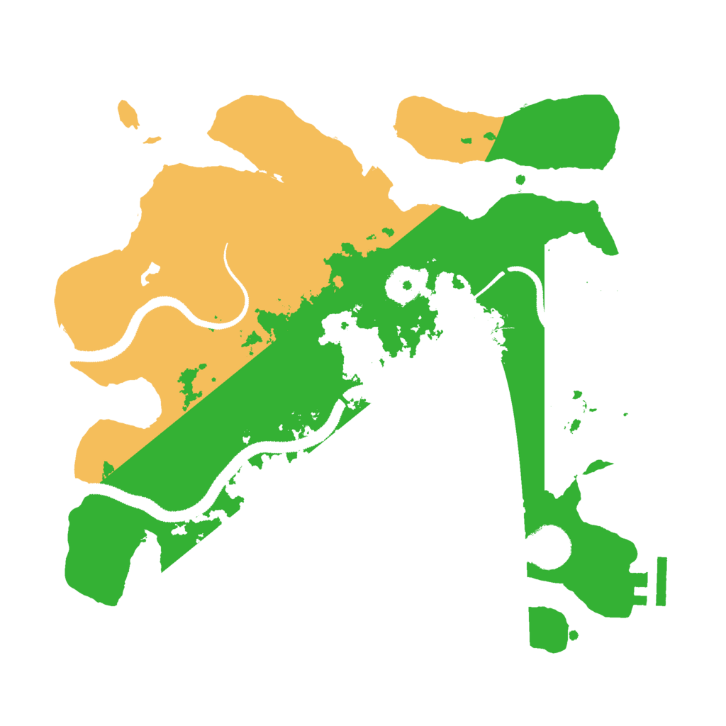 Biome Rust Map: Procedural Map, Size: 3000, Seed: 593779269