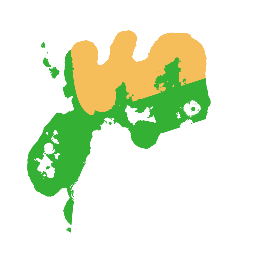 Biome Rust Map: Procedural Map, Size: 2500, Seed: 62322