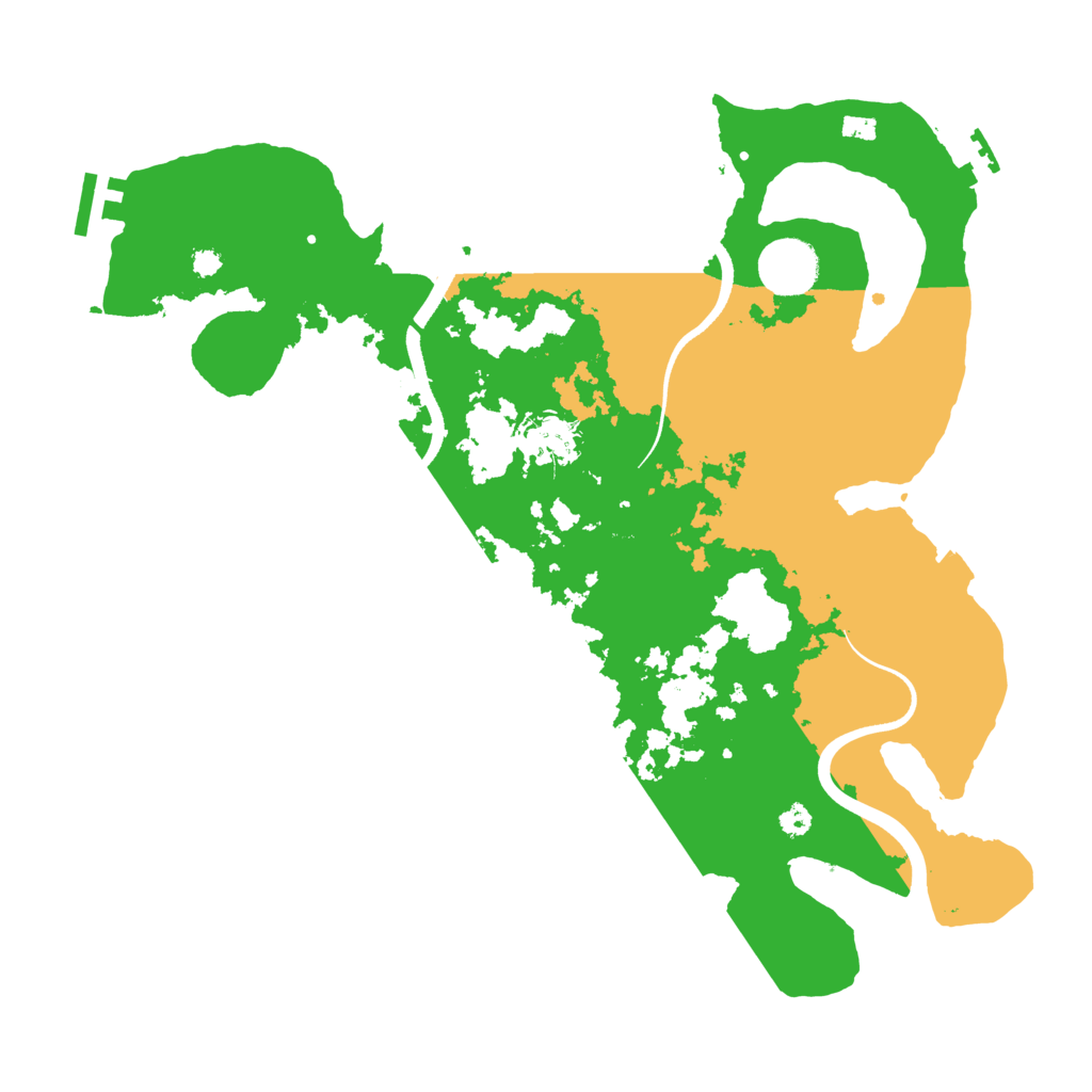 Biome Rust Map: Procedural Map, Size: 3500, Seed: 1551281933