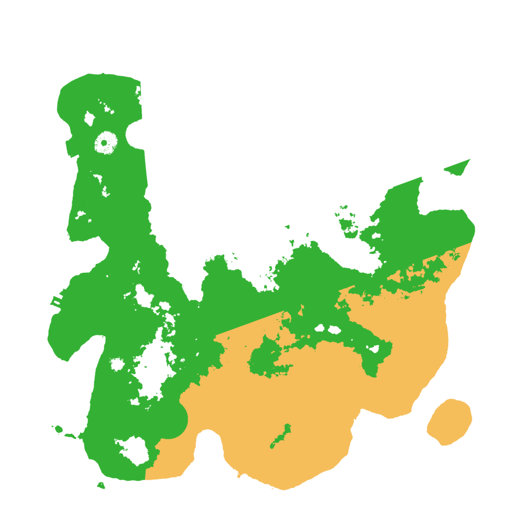 Biome Rust Map: Procedural Map, Size: 3500, Seed: 134566