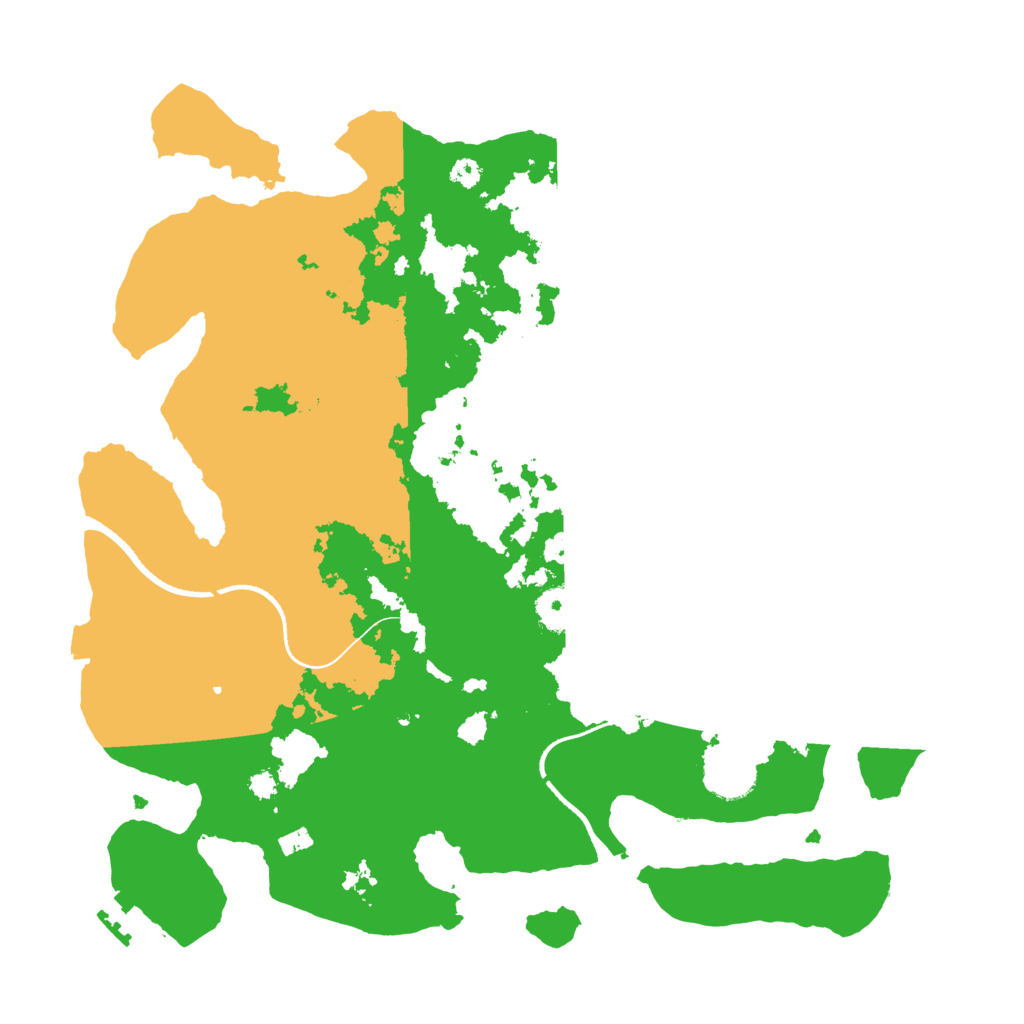 Biome Rust Map: Procedural Map, Size: 3500, Seed: 3729