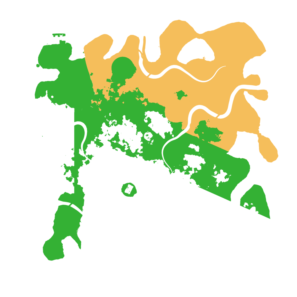 Biome Rust Map: Procedural Map, Size: 3500, Seed: 641135