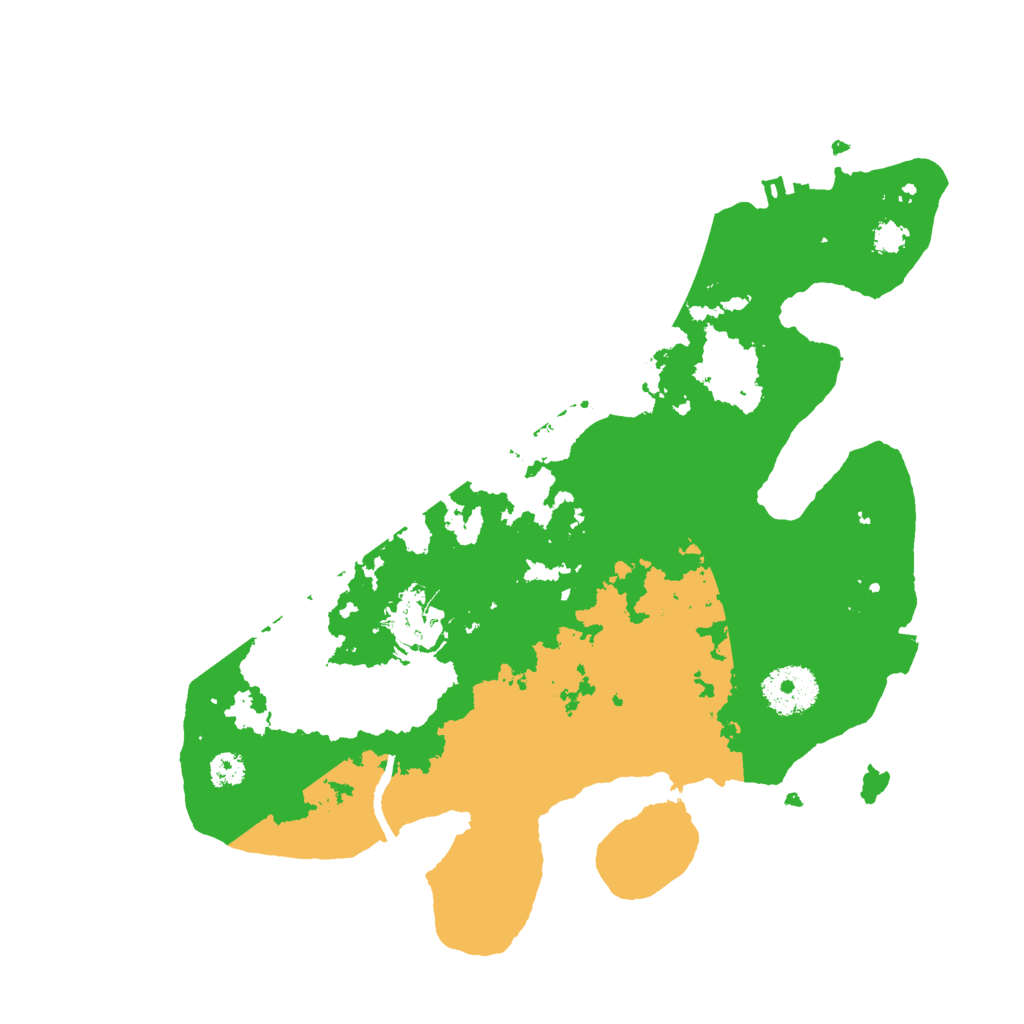 Biome Rust Map: Procedural Map, Size: 3000, Seed: 23311