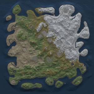 Thumbnail Rust Map: Procedural Map, Size: 4500, Seed: 342123765, 18 Monuments