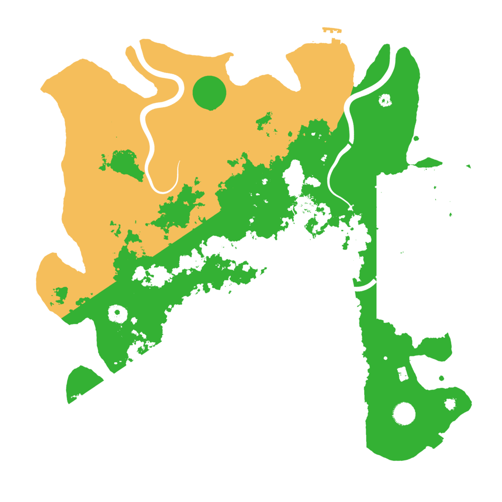Biome Rust Map: Procedural Map, Size: 3950, Seed: 1786999857