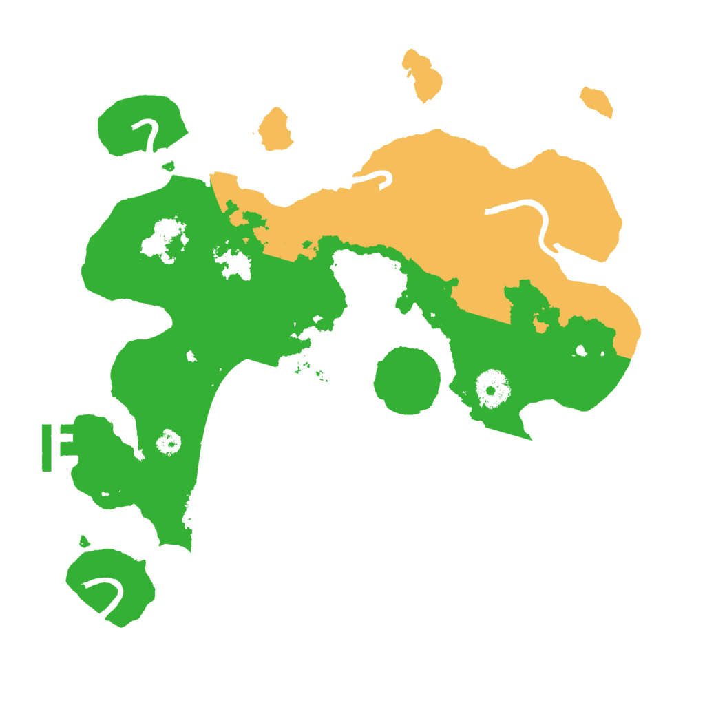 Biome Rust Map: Procedural Map, Size: 3000, Seed: 591998