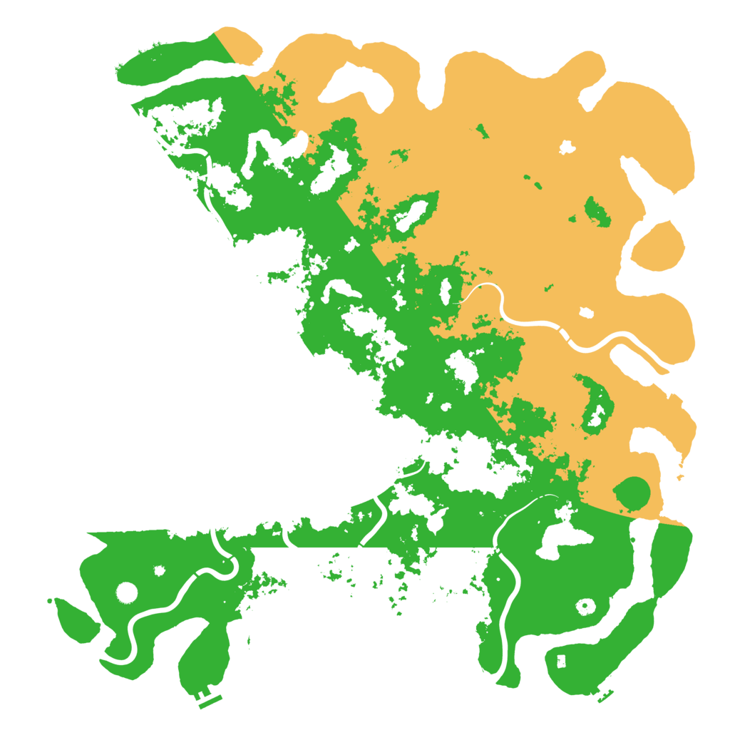 Biome Rust Map: Procedural Map, Size: 6000, Seed: 2214