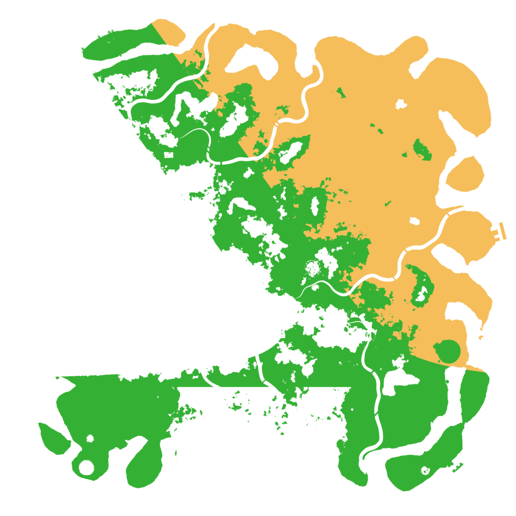 Biome Rust Map: Procedural Map, Size: 6000, Seed: 2214