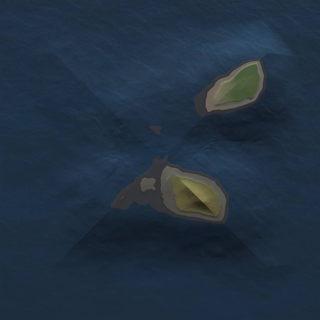 Rust Map: Barren, Size: 1000, Seed: 956572726, 2 Monuments