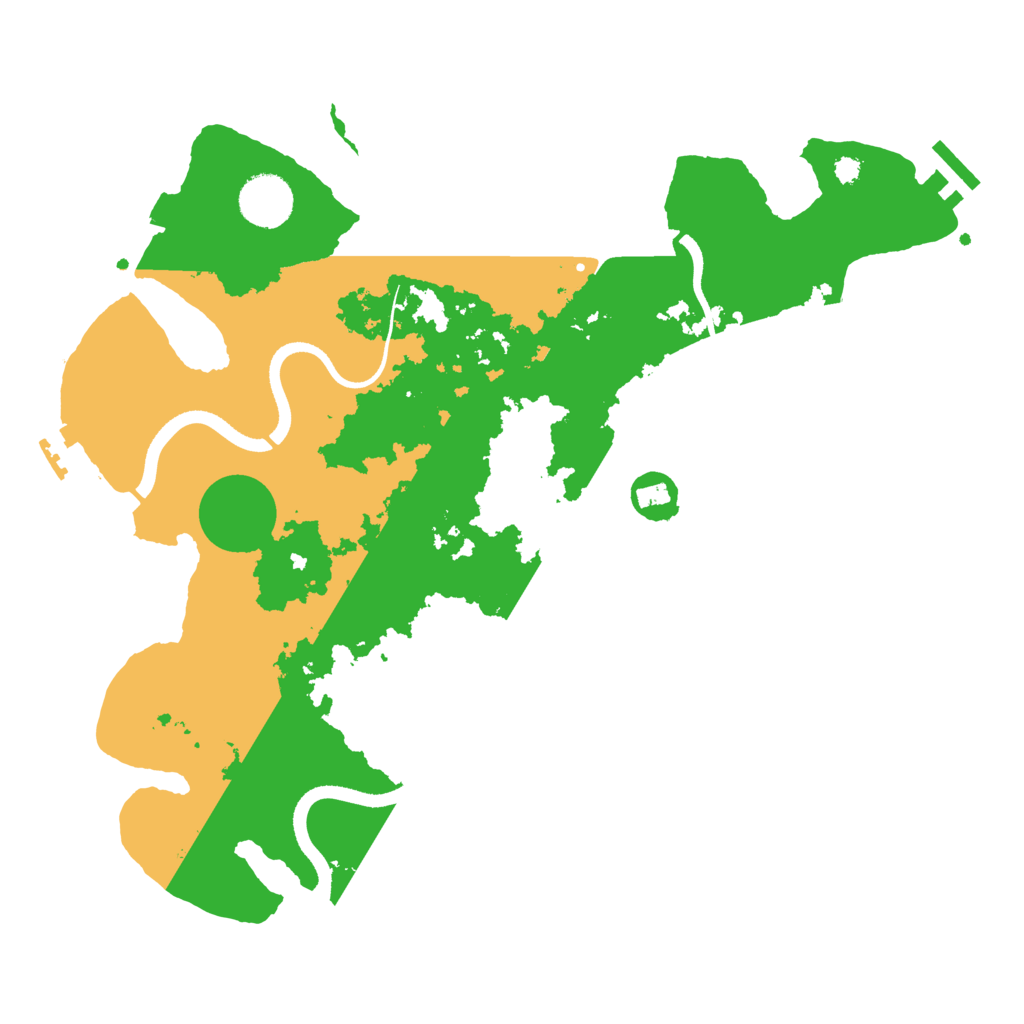 Biome Rust Map: Procedural Map, Size: 3500, Seed: 670241607