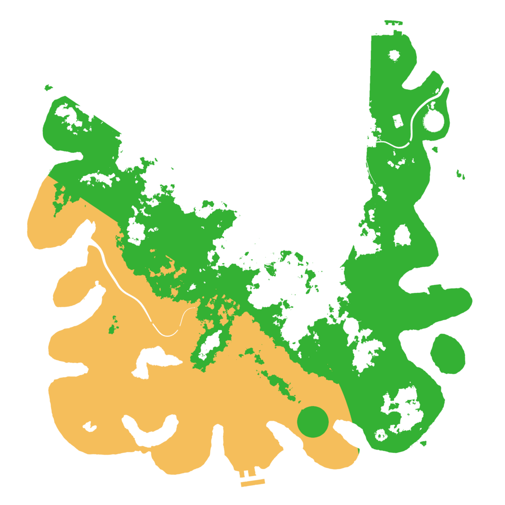 Biome Rust Map: Procedural Map, Size: 4250, Seed: 1268974035