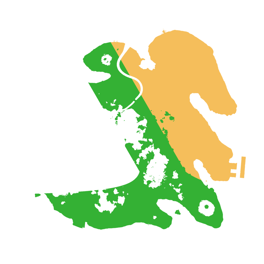 Biome Rust Map: Procedural Map, Size: 2500, Seed: 1706116590