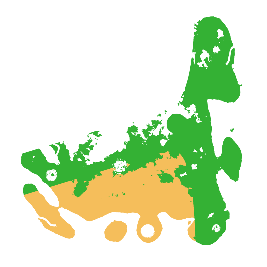Biome Rust Map: Procedural Map, Size: 3500, Seed: 662