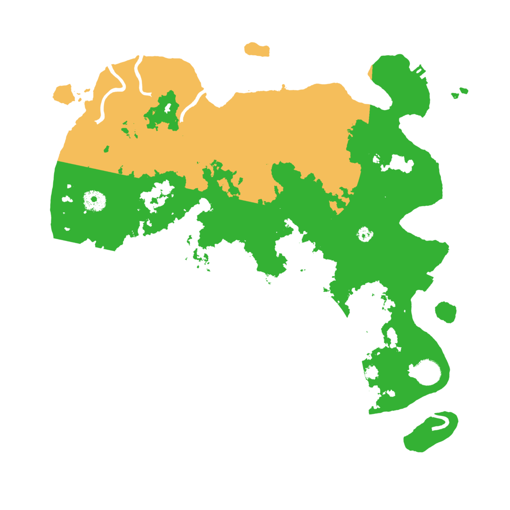 Biome Rust Map: Procedural Map, Size: 3500, Seed: 18665