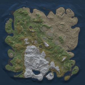 Thumbnail Rust Map: Procedural Map, Size: 4500, Seed: 1131037107, 19 Monuments