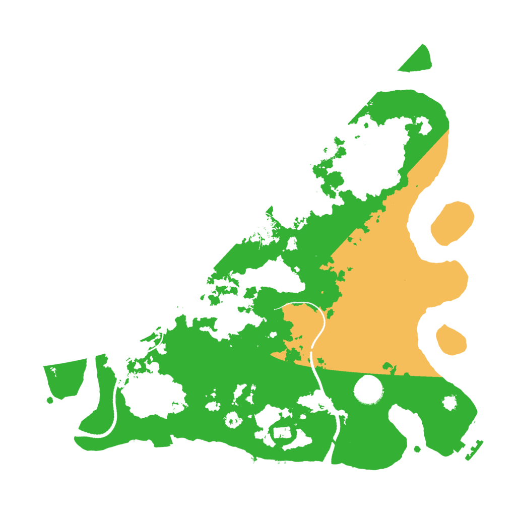 Biome Rust Map: Procedural Map, Size: 3200, Seed: 6784