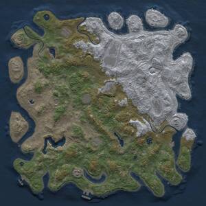 Thumbnail Rust Map: Procedural Map, Size: 4800, Seed: 672885886, 17 Monuments