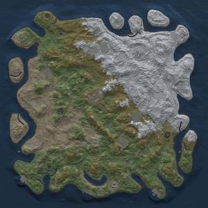 Thumbnail Rust Map: Procedural Map, Size: 4800, Seed: 672885886, 18 Monuments