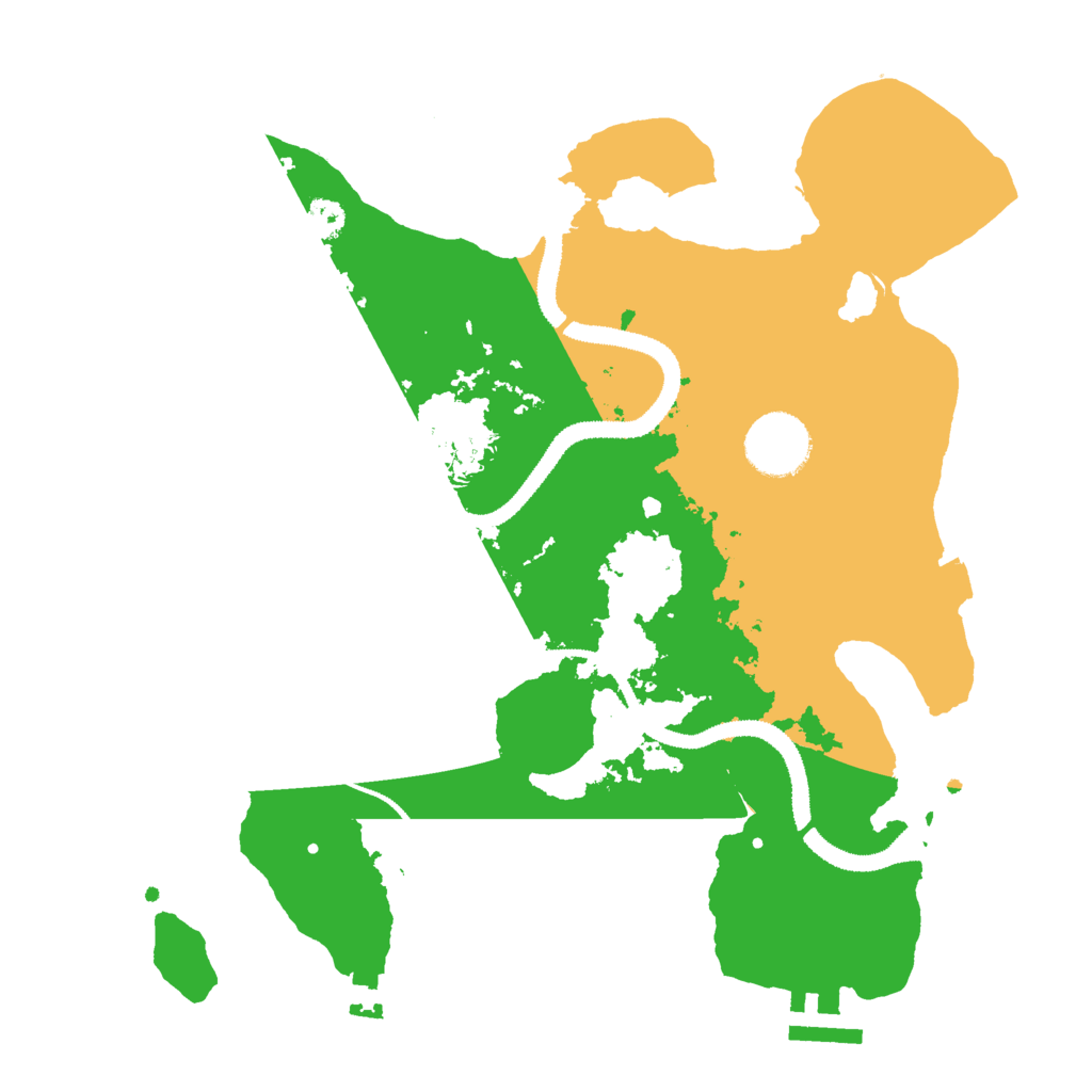 Biome Rust Map: Procedural Map, Size: 3000, Seed: 95116899