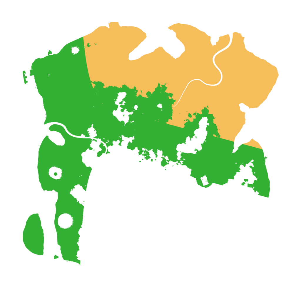Biome Rust Map: Procedural Map, Size: 3500, Seed: 1500989