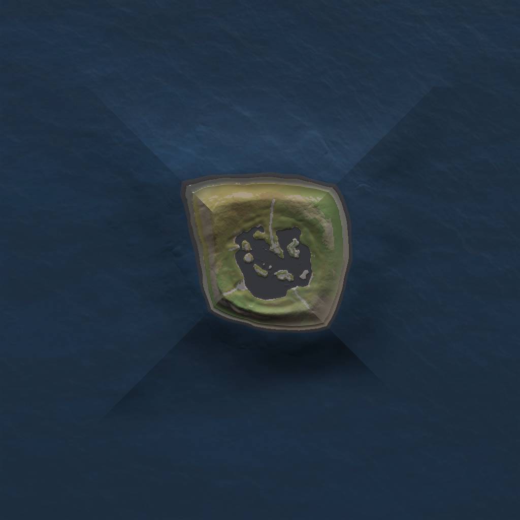 Rust Map: Barren, Size: 1000, Seed: 1260663736, 3 Monuments