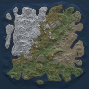 Thumbnail Rust Map: Procedural Map, Size: 4500, Seed: 1502123605, 19 Monuments