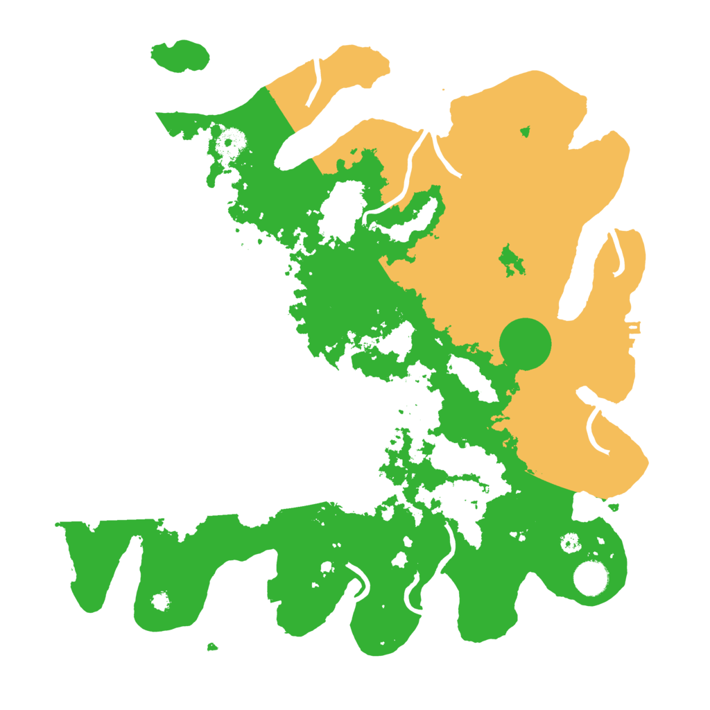 Biome Rust Map: Procedural Map, Size: 3600, Seed: 20231208