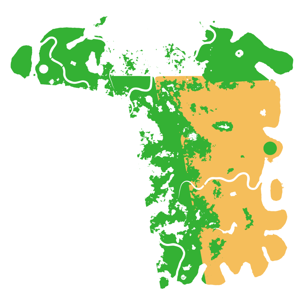 Biome Rust Map: Procedural Map, Size: 6000, Seed: 114191546