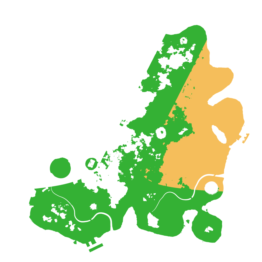 Biome Rust Map: Procedural Map, Size: 3550, Seed: 57269439