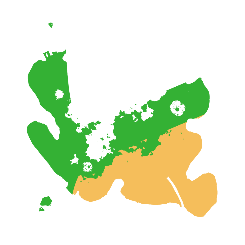 Biome Rust Map: Procedural Map, Size: 2500, Seed: 28090