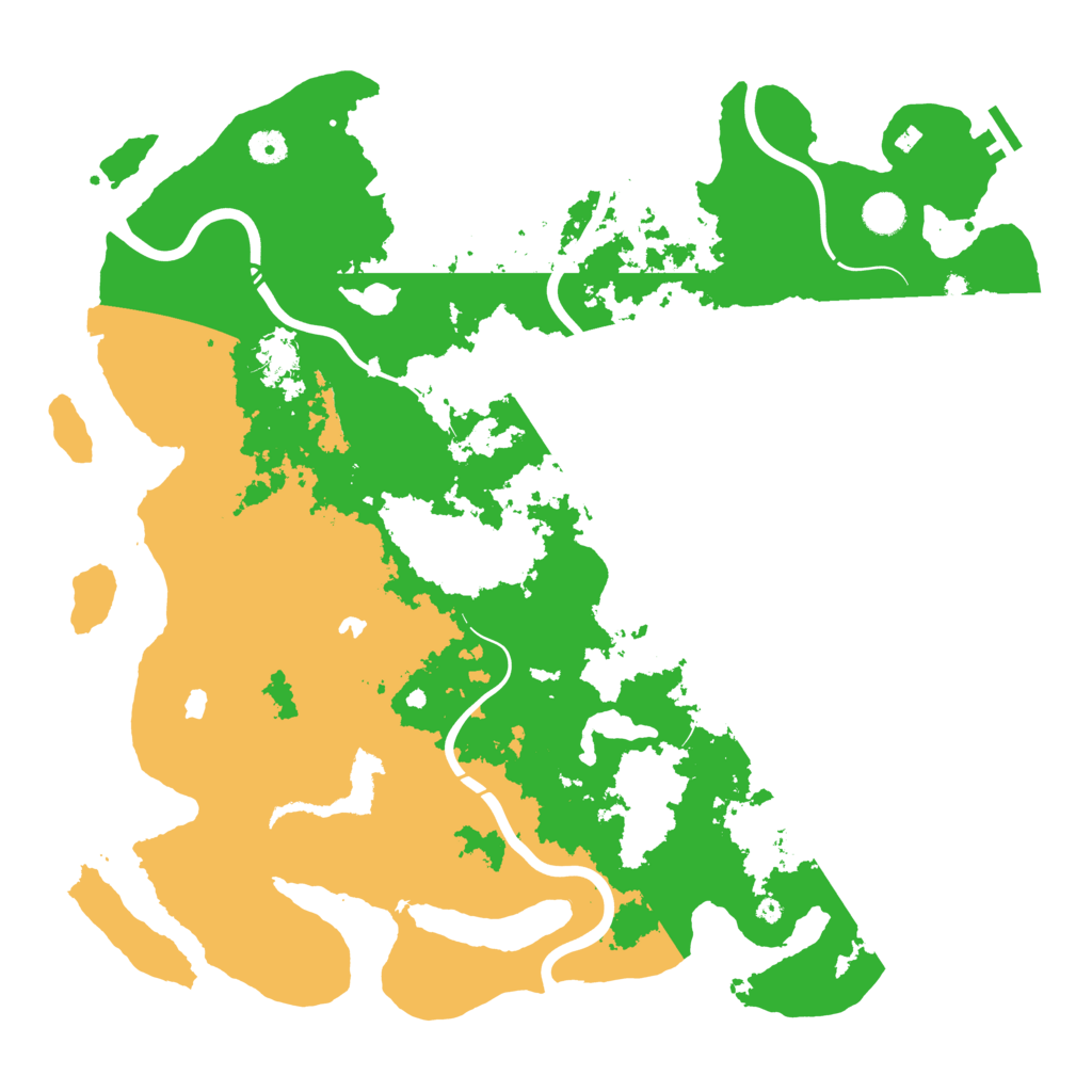 Biome Rust Map: Procedural Map, Size: 4500, Seed: 1838467989