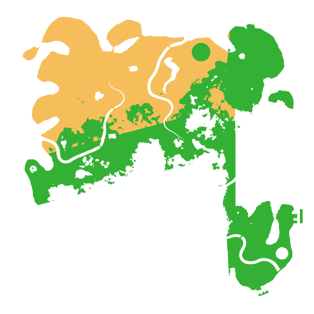 Biome Rust Map: Procedural Map, Size: 4500, Seed: 97874